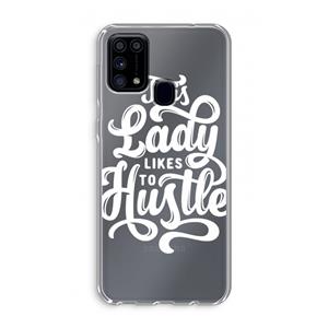 CaseCompany Hustle Lady: Samsung Galaxy M31 Transparant Hoesje