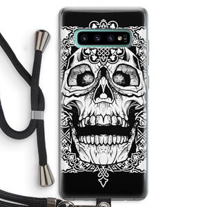 CaseCompany Seek & Destroy: Samsung Galaxy S10 Plus Transparant Hoesje met koord