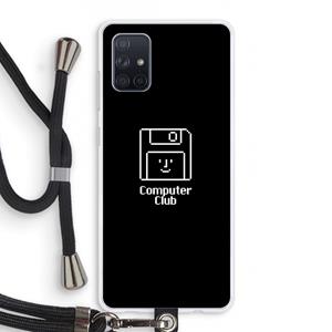 CaseCompany Hello: Samsung Galaxy A71 Transparant Hoesje met koord