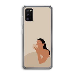 CaseCompany Fresh coffee: Samsung Galaxy A41 Transparant Hoesje