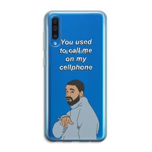 CaseCompany Hotline bling: Samsung Galaxy A50 Transparant Hoesje