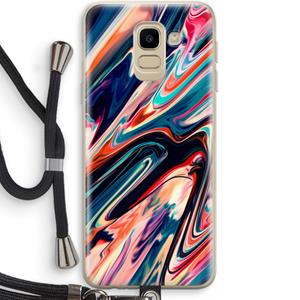 CaseCompany Quantum Being: Samsung Galaxy J6 (2018) Transparant Hoesje met koord