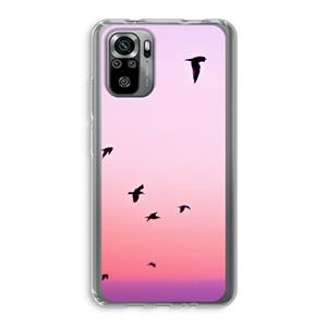 CaseCompany Fly away: Xiaomi Redmi Note 10S Transparant Hoesje