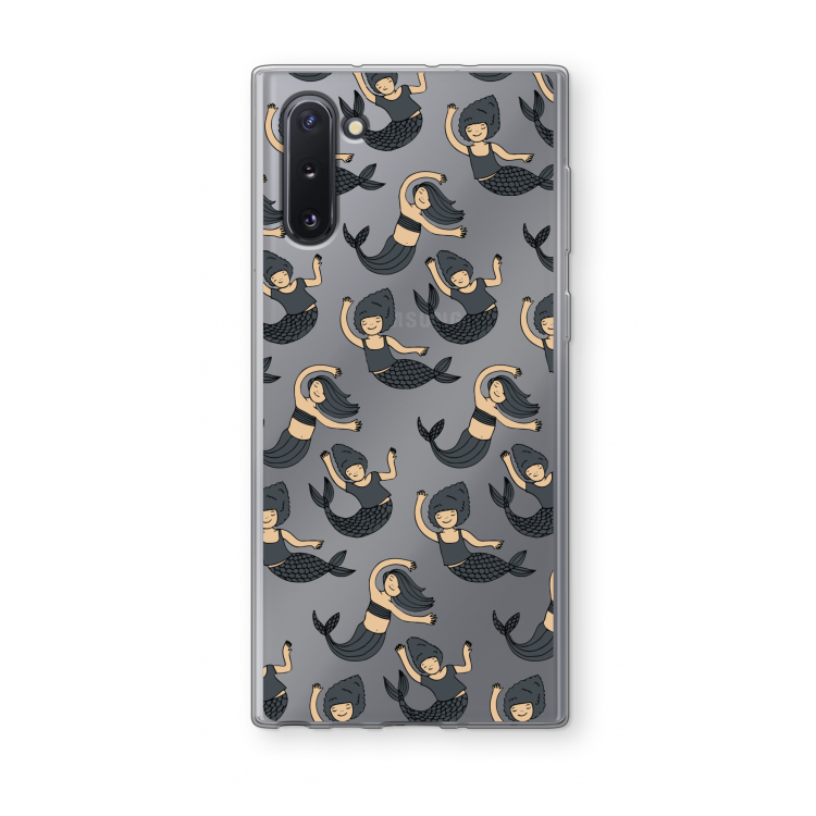 CaseCompany Zeemeermin: Samsung Galaxy Note 10 Transparant Hoesje