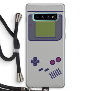CaseCompany Game On: Samsung Galaxy S10 Plus Transparant Hoesje met koord