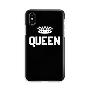 CaseCompany Queen zwart: iPhone Xs Volledig Geprint Hoesje