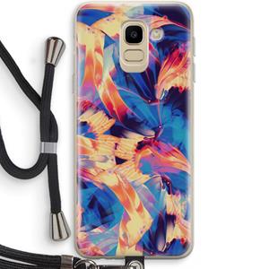 CaseCompany Tuesday Night: Samsung Galaxy J6 (2018) Transparant Hoesje met koord