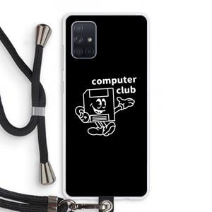 CaseCompany Floppyhead: Samsung Galaxy A71 Transparant Hoesje met koord