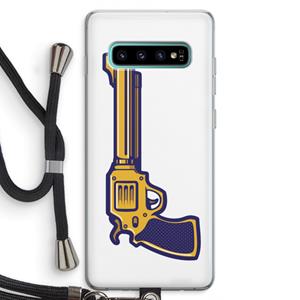 CaseCompany Pew Pew Pew: Samsung Galaxy S10 Plus Transparant Hoesje met koord