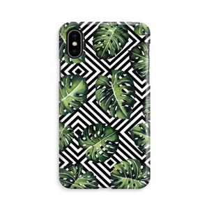 CaseCompany Geometrische jungle: iPhone Xs Volledig Geprint Hoesje