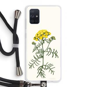 CaseCompany Tansy: Samsung Galaxy A71 Transparant Hoesje met koord