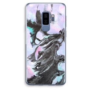 CaseCompany Pastel zwart: Samsung Galaxy S9 Plus Transparant Hoesje