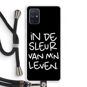 CaseCompany De Sleur: Samsung Galaxy A71 Transparant Hoesje met koord