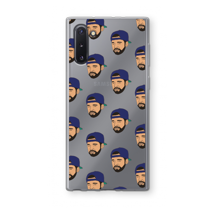 CaseCompany Drake Away: Samsung Galaxy Note 10 Transparant Hoesje