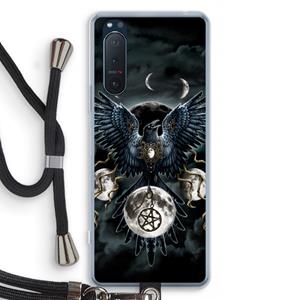CaseCompany Sinister Wings: Sony Xperia 5 II Transparant Hoesje met koord