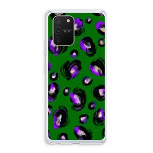 CaseCompany Green Cheetah: Samsung Galaxy S10 Lite Transparant Hoesje