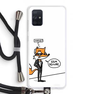 CaseCompany GSM secure: Samsung Galaxy A71 Transparant Hoesje met koord