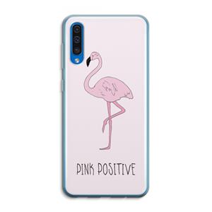 CaseCompany Pink positive: Samsung Galaxy A50 Transparant Hoesje