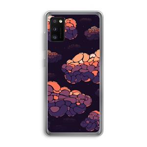CaseCompany Patroon Wolken: Samsung Galaxy A41 Transparant Hoesje