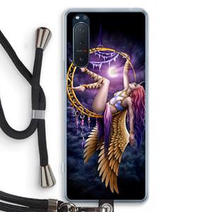 CaseCompany Aerial Angel: Sony Xperia 5 II Transparant Hoesje met koord