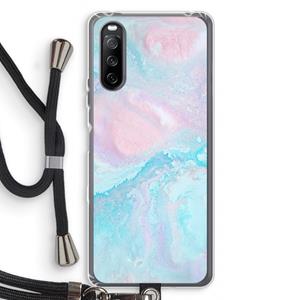 CaseCompany Fantasie pastel: Sony Sony Xperia 10 III Transparant Hoesje met koord
