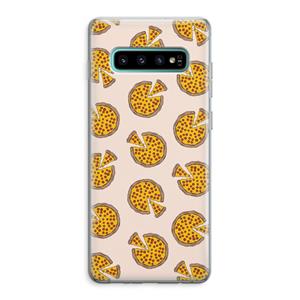 CaseCompany You Had Me At Pizza: Samsung Galaxy S10 Plus Transparant Hoesje
