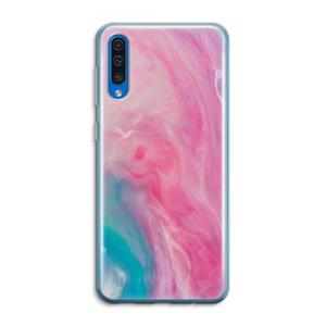 CaseCompany Roze explosie: Samsung Galaxy A50 Transparant Hoesje