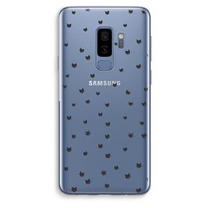 CaseCompany Kleine kattenkopjes: Samsung Galaxy S9 Plus Transparant Hoesje