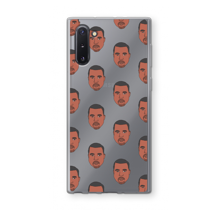 CaseCompany Kanye Call Me℃: Samsung Galaxy Note 10 Transparant Hoesje