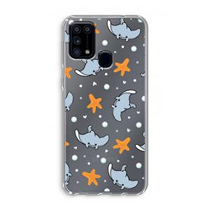 CaseCompany Manta: Samsung Galaxy M31 Transparant Hoesje