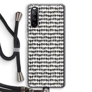 CaseCompany Crazy shapes: Sony Sony Xperia 10 III Transparant Hoesje met koord