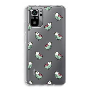 CaseCompany Vogeltjes: Xiaomi Redmi Note 10S Transparant Hoesje