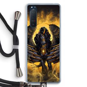 CaseCompany Pegasus: Sony Xperia 5 II Transparant Hoesje met koord