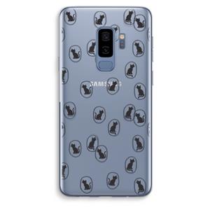 CaseCompany Miauw: Samsung Galaxy S9 Plus Transparant Hoesje