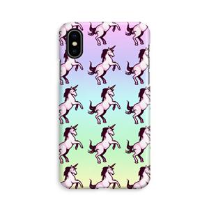 CaseCompany Musketon Unicorn: iPhone Xs Volledig Geprint Hoesje