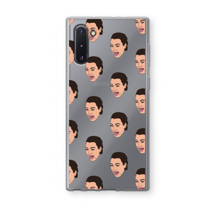 CaseCompany Ugly Cry Call: Samsung Galaxy Note 10 Transparant Hoesje