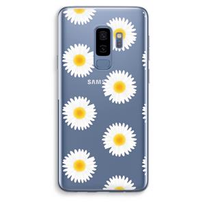 CaseCompany Margrietjes: Samsung Galaxy S9 Plus Transparant Hoesje