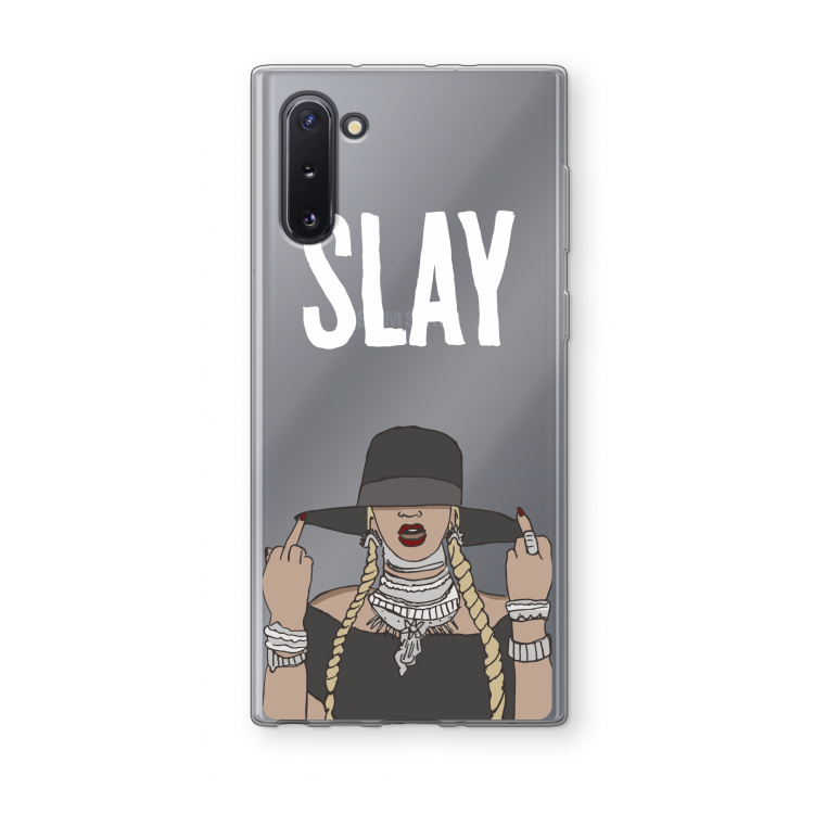 CaseCompany Slay All Day: Samsung Galaxy Note 10 Transparant Hoesje