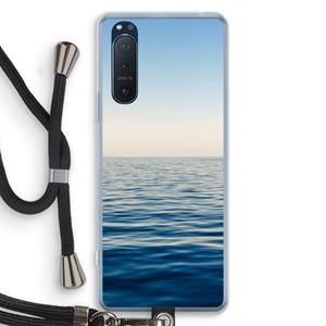 CaseCompany Water horizon: Sony Xperia 5 II Transparant Hoesje met koord