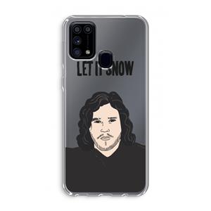 CaseCompany Let It Snow: Samsung Galaxy M31 Transparant Hoesje