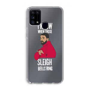 CaseCompany Sleigh Bells Ring: Samsung Galaxy M31 Transparant Hoesje