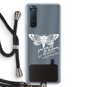 CaseCompany Good or bad: Sony Xperia 5 II Transparant Hoesje met koord