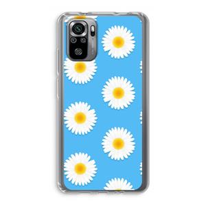 CaseCompany Margrietjes: Xiaomi Redmi Note 10S Transparant Hoesje