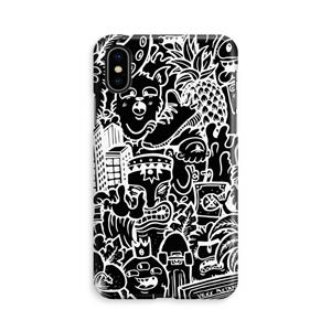CaseCompany Vexx Black Mixtape: iPhone Xs Volledig Geprint Hoesje