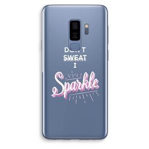 CaseCompany Sparkle quote: Samsung Galaxy S9 Plus Transparant Hoesje