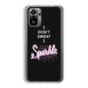 CaseCompany Sparkle quote: Xiaomi Redmi Note 10S Transparant Hoesje