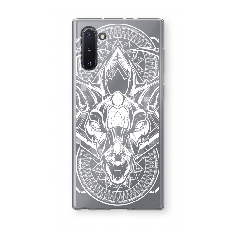 CaseCompany Oh Deer: Samsung Galaxy Note 10 Transparant Hoesje