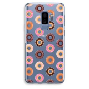 CaseCompany Donuts: Samsung Galaxy S9 Plus Transparant Hoesje