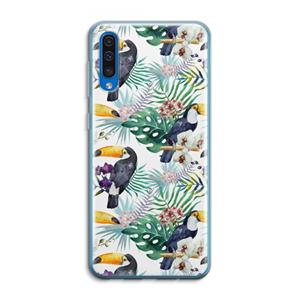 CaseCompany Tukans: Samsung Galaxy A50 Transparant Hoesje