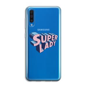 CaseCompany Superlady: Samsung Galaxy A50 Transparant Hoesje